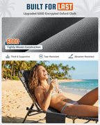 KingCamp Lounge Chair Outdoor, 400LBS Tanning Chairs - Image 6