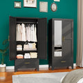 erosoei 71" H Metal Armoire Wardrobe Closet by erosoei