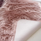 EasyJoy Ultra Soft Fluffy Shaggy Area Rug Faux Fur Rug Chair Cover Seat Pad - Image 6