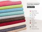 Stellhome Linen Throw Pillow Covers Square Solid Farmhouse Burlap Cushion Covers - Image 5