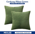 MIULEE Moss Green Decorative Throw Pillow Covers - Image 6