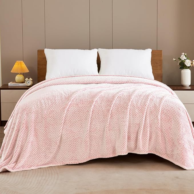 Exclusivo Mezcla Large Waffle Fleece Throw Blanket - Image 6
