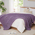 L'AGRATY Chunky Knit Throw Blanket by LAGRATY