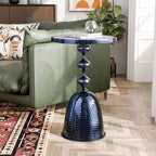 Homes: Inside + Out Halric Modern 25" Tall Round End Table - Image 2