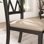 Roundhill Furniture Windvale Fabric Upholstered Dining Chair - Image 4