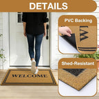 OLANLY Front Door Mat, Low Profile Doormat, Stain and Fade Resistant, - Image 5