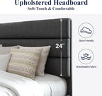 Allewie King Bed Frame Platform Bed - Image 4