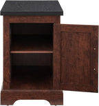 24" H Farmhouse End Table, Rustic Wood Sofa Side Table - Image 4