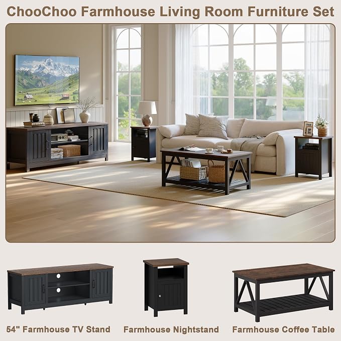 ChooChoo 54" Farmhouse TV Stand - Image 3