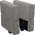 Belffin Fabric Modular Sectional Sofa Armrest Backrest Module Couch Side - Image 2