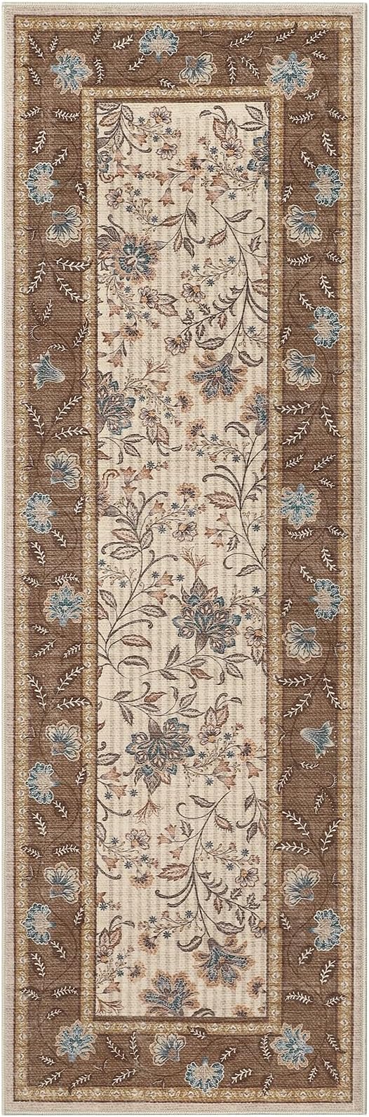 GarveeHome 2x6 Washable Runner Rug Brown Non Slip Kitchen Runner | Hallway Soft - Image 9