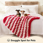 L'AGRATY Chunky Knit Throw Blanket - Image 3