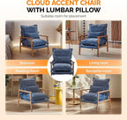 VINGLI Mid-Century Modern Cloud Accent Armchair - Image 11