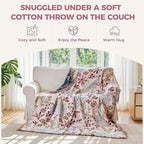 LUTBM Boho Throw Blanket for Couch Sofa Chair Cotton Summer Blankets for - Image 4