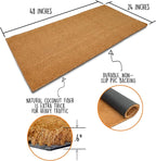 Blank Welcome Mat 48x24 Inch, Coir Door Mat - Image 2