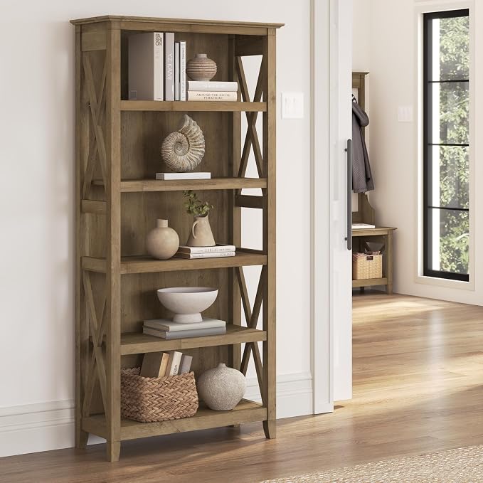 Bush Home Tall 5 Shelf Bookcase - Image 2