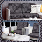 Geyoga 8 Pcs Patio Stretch Sofa Cushion Covers Outdoor Cushion Covers - Image 6