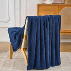 Navy Throw Blanket - Image 7