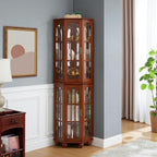 Glass Corner Display Cabinet - Image 5