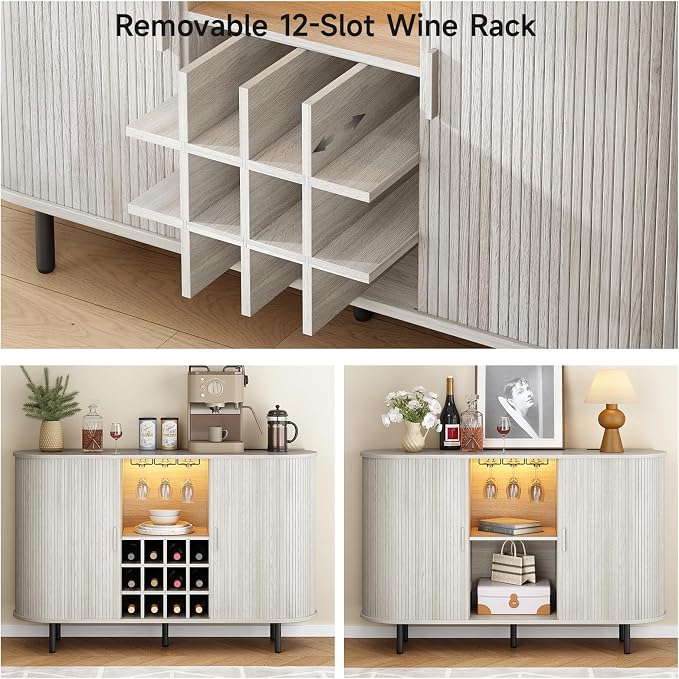 ONBRILL 55" Wine Bar Cabinet - Image 7