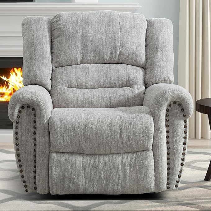 CANMOV Manual Recliner Chair Set of 2, Classic and Traditional Manual Recliner - Image 6