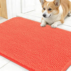 OLANLY Dog Door Mat for Muddy Paws 24x16, Super Absorbent Chenille Mud Mat | by OLANLY