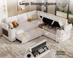 Vipbear 86" Modular Sectional Sleeper Sofa - Image 5