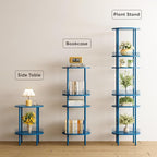 DGSANDGO Blue Side Table Set of 2, Side Tables Living Room, 2-Tier Nightstand - Image 4