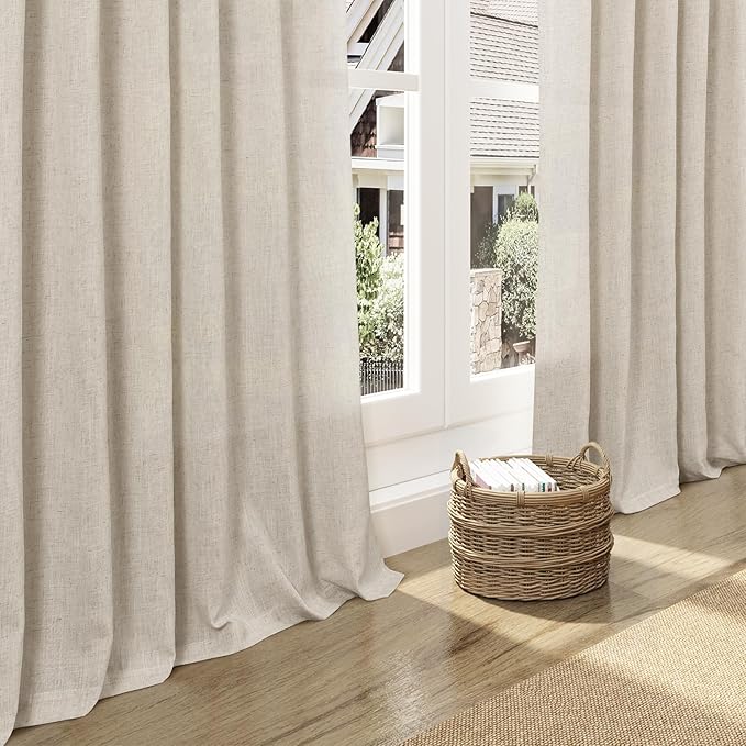 Boho Linen Curtains 84 Inches Long - Image 5