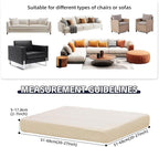 8Pcs Patio Cushion Covers, Outdoor Stretch Cushion Covers, Washable | Stretch - Image 2
