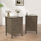 Betterhood Barnwood Rustic Farmhouse Nightstand, Side Table - Image 2