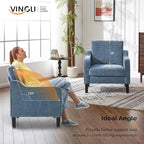 VINGLI Mid Century Modern Accent Chair, Waiting Room - Image 5