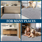 OLANLY Dog Door Mat for Muddy Paws 70x46, Super Absorbent Chenille Mud Mat | - Image 8