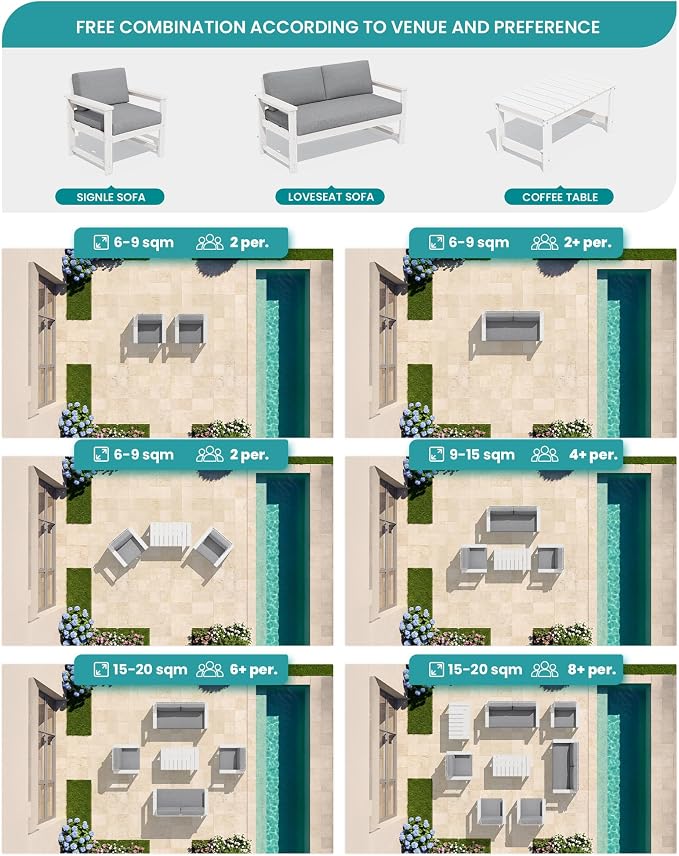 SERWALL HDPE Outdoor Loveseat - Image 7