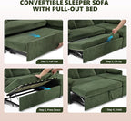 VINGLI Convertible Sofa Bed Couches - Image 3