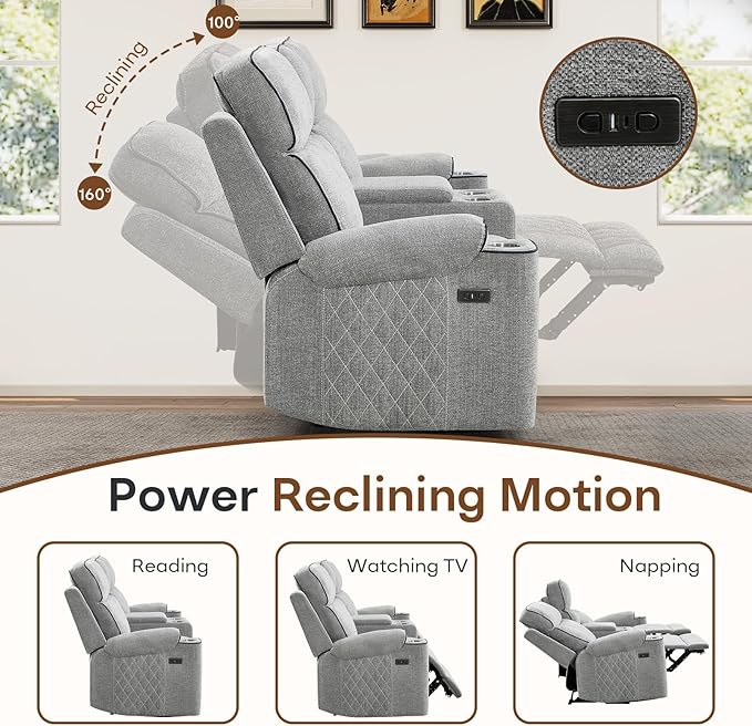 HAOMARKETS 2-Piece Power Recliner Sofa Set - Image 3