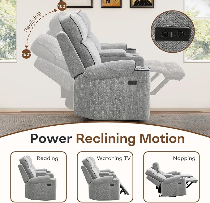 HAOMARKETS Power Recliner Chair Set of 2 - Image 3