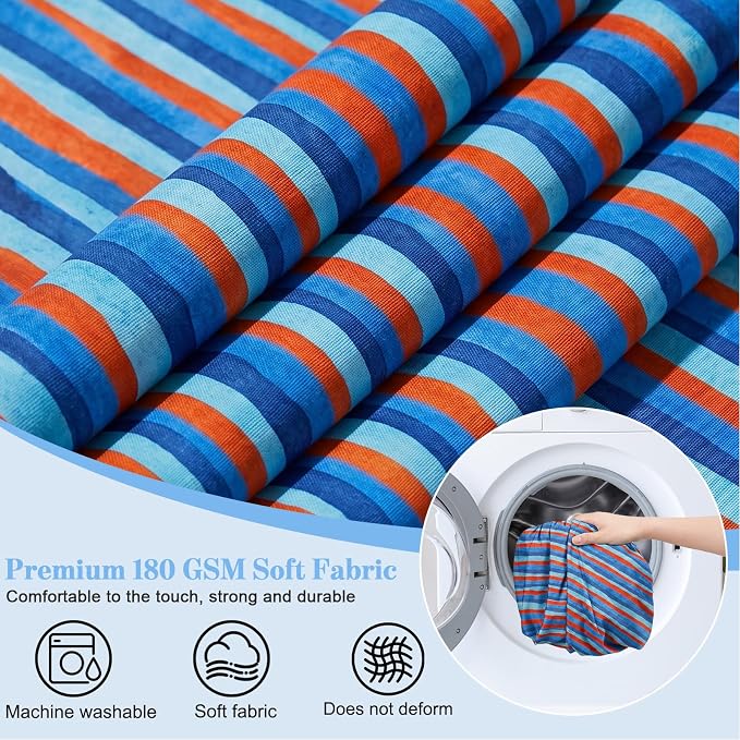 8Pcs Patio Cushion Covers Stretch Outdoor Furniture Protector Slipcovers | - Image 6