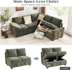 Ihanherry L-Shaped Sectional Sofa Bed - Image 5