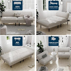 Ribilake 3 Sets 70" Futon Sofa Bed, 4 in 1 Multi-Function Couch Sleeper - Image 4