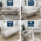 Ribilake 70" Futon Sofa Bed, 4 in 1 Multi-Function Couch Sleeper - Image 5