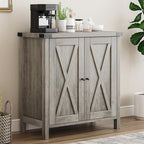 GarveeHome Small Storage Cabinet, Farmhouse Sideboard Buffet Cabinet - Image 5