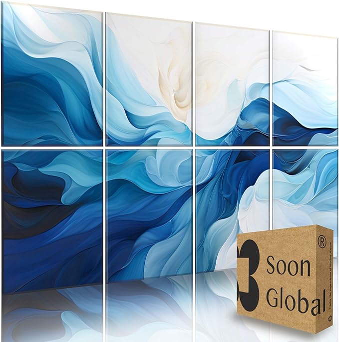 Soon Global 8-Pack Acoustic Panels, Soundproof Wall Panels, 48 X 32 Inches by SoonGlobal