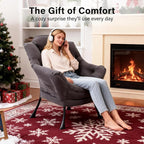 MBOOYOME Lazy Chair, Modern Accent Chair - Image 8