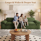 Vesgantti 118" Modular Sectional Couch, Comfy Corduroy Upholstered Cloud Couches - Image 4