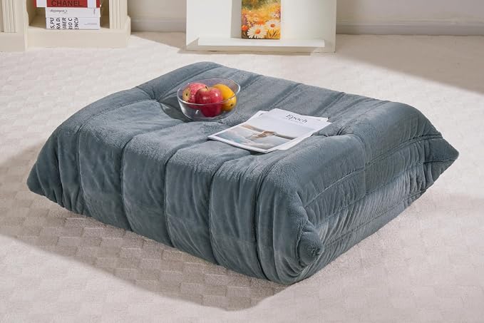 Bean Bag Pouf Ottoman, Foot Stool, Foot Rest by Cansunna