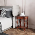 PADMA HOUSE Solid Wood Rectangle Side Table by PADMAHOUSE