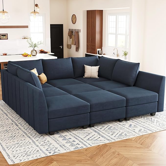 Belffin Large Modular Sectional Sofa Sleeper Couch by Belffin