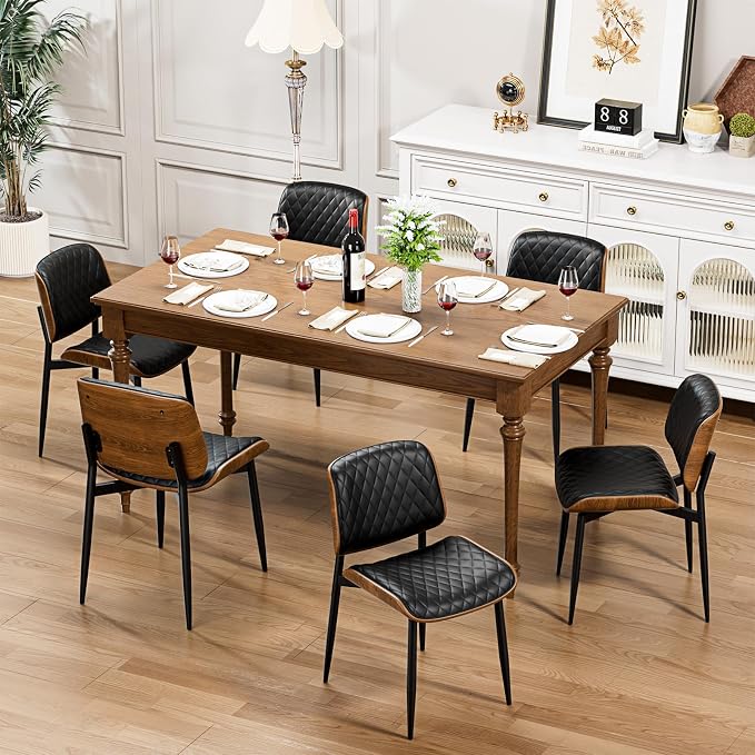 YaFiti Dining Chairs Set of 8, Mid Century Modern Accent Dining Room and - Image 3