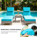 Chaise Lounge Cushions Outdoor 80x26x6 Inch, Fade Resistant 6'' Thicken Outdoor - Image 8